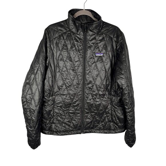 PATAGONIA Women's Black Quilted Full Zip Puffer Jacket XL - Picture 1 of 5